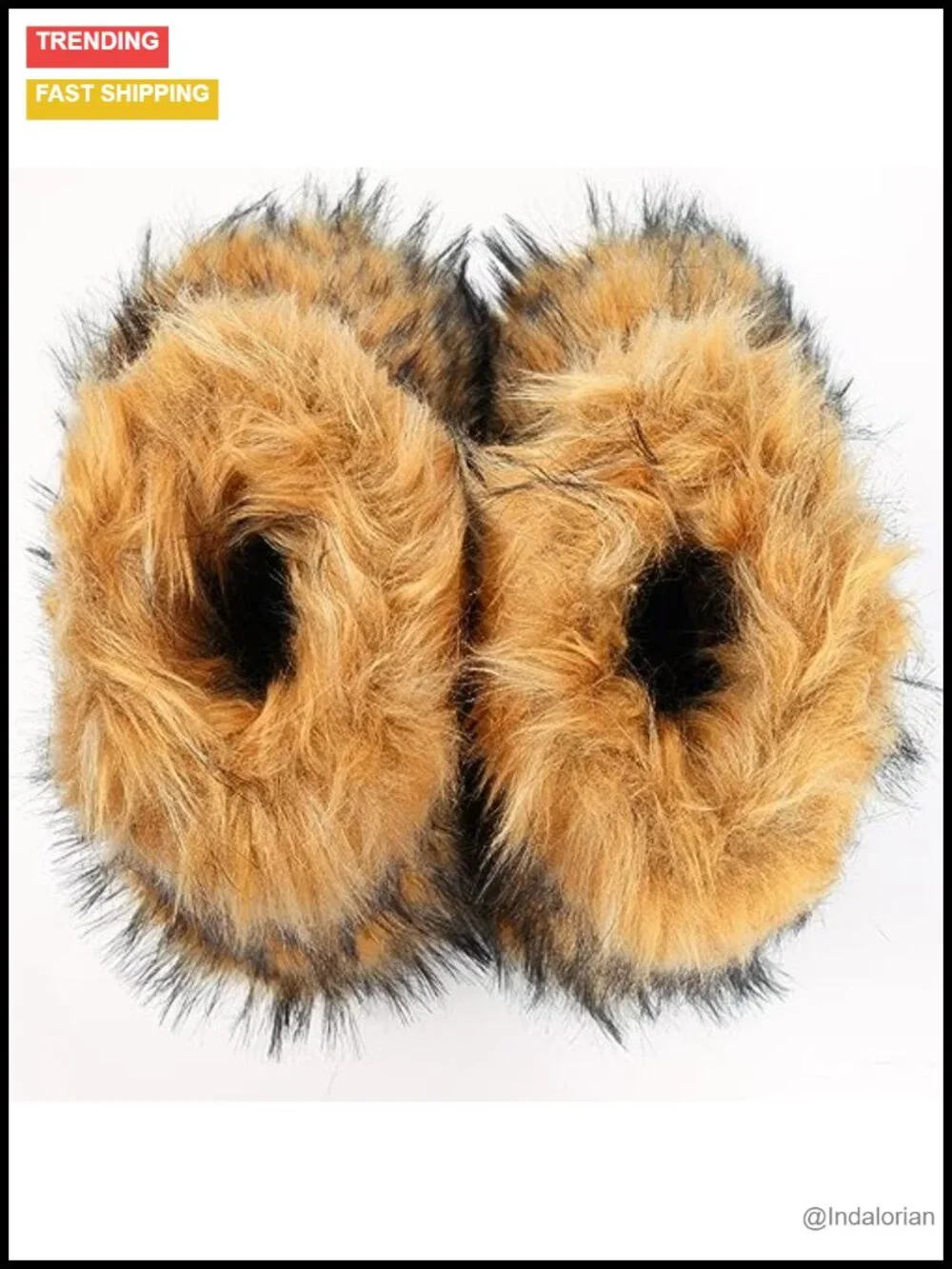 Women's Knee High Faux Fur Snow Boots Winter Fluffy Flat Heel